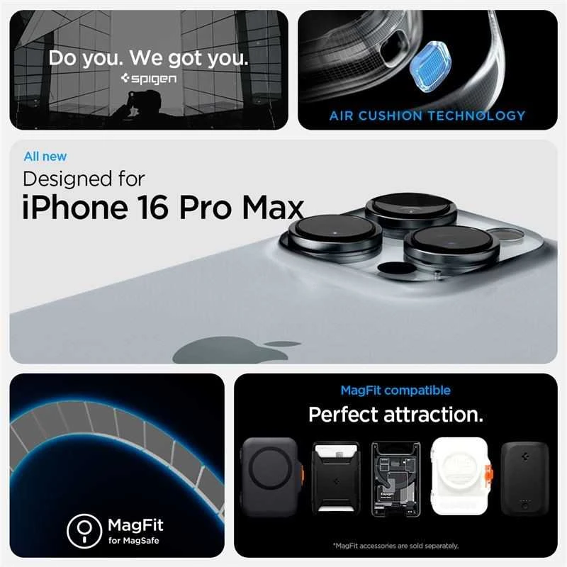 Dėklas „Spigen Ultra Hybrid MagSafe“, „Zero One“ – „Apple iPhone 16 Pro Max“