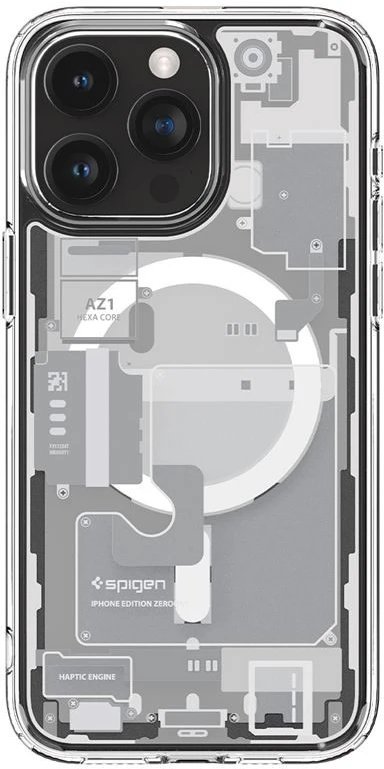Spigen Ultra Hybrid Zero One (MagFit) dėklas skirtas Apple iPhone 15 Pro Max, spalva - Zero One White