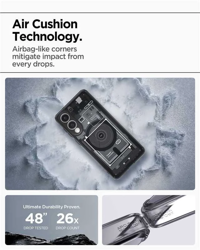 Spigen Ultra Hybrid Mag dėklas su MagSafe skirtas Samsung Galaxy S25 Edge su Print – juodos spalvos