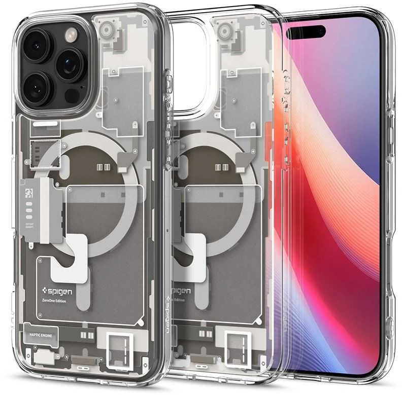 Spigen Ultra Hybrid Mag MagSafe – dėklas skirtas Apple iPhone 16 Pro Max Zero One Natural Titanium