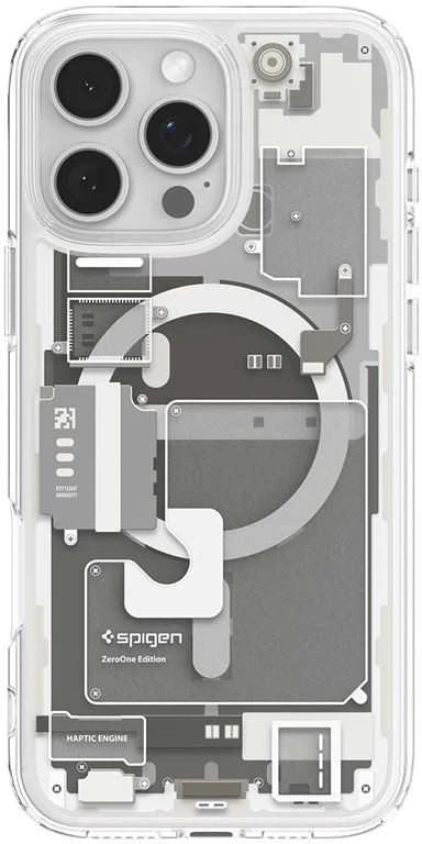 Dėklas „Spigen Ultra Hybrid MagSafe“, natūralaus titano spalvos – „Apple iPhone 16 Pro“