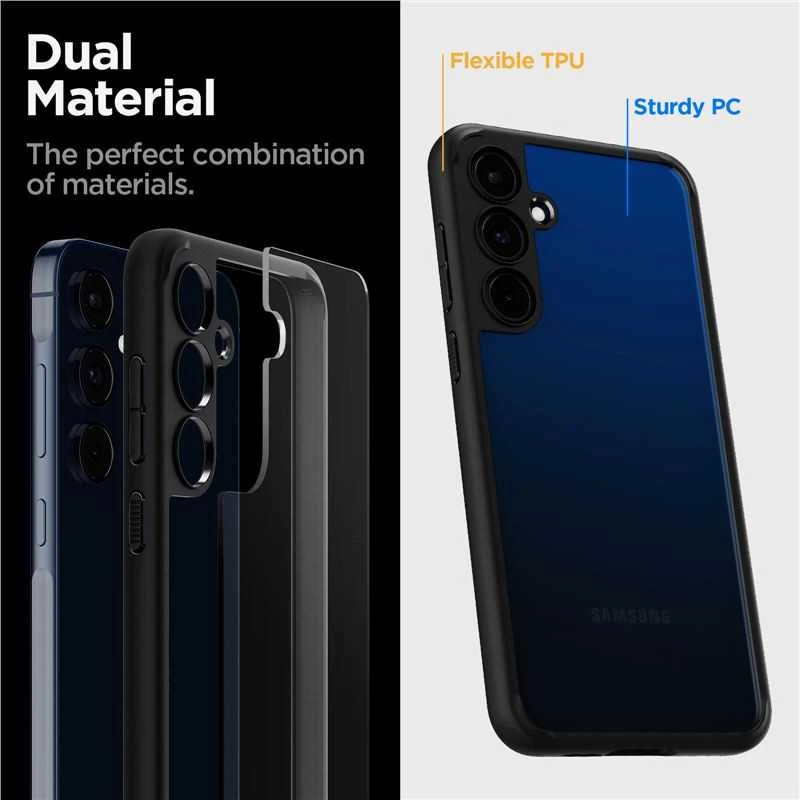 Dėklas SPIGEN ULTRA HYBRID GALAXY A55 5G MATTE Juodas