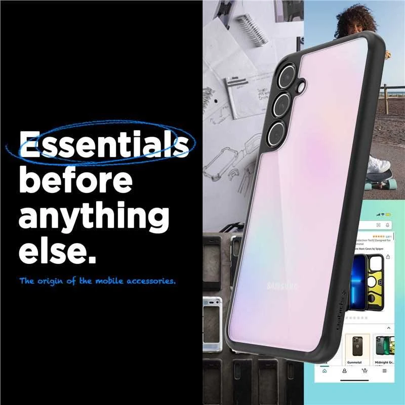 Dėklas SPIGEN ULTRA HYBRID GALAXY A55 5G MATTE Juodas