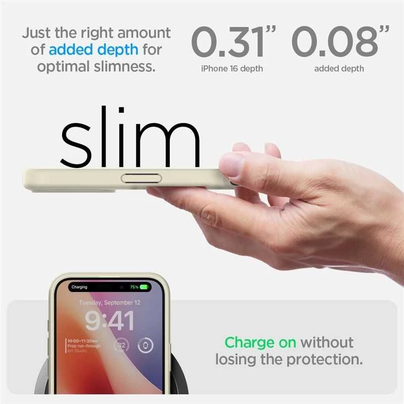 Dėklas Spigen Ultra Hybrid, mute beige - iPhone 16 Plus