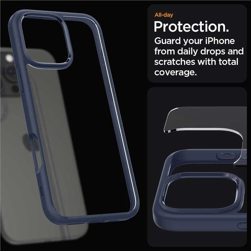 Spigen Ultra Hybrid Apple iPhone 16 Pro – dėklas telefonui mėlynos spalvos