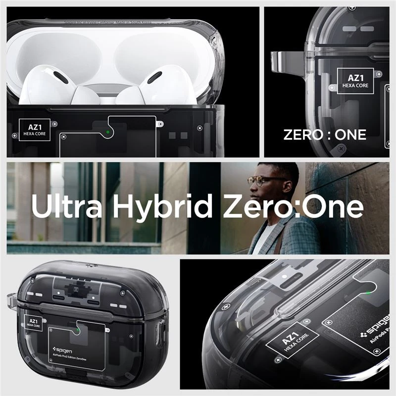 „Spigen Ultra Hybrid“, nulis vienas – „Apple AirPods Pro 2“