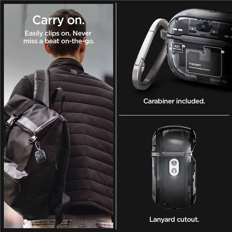 „Spigen Ultra Hybrid“, nulis vienas – „Apple AirPods Pro 2“