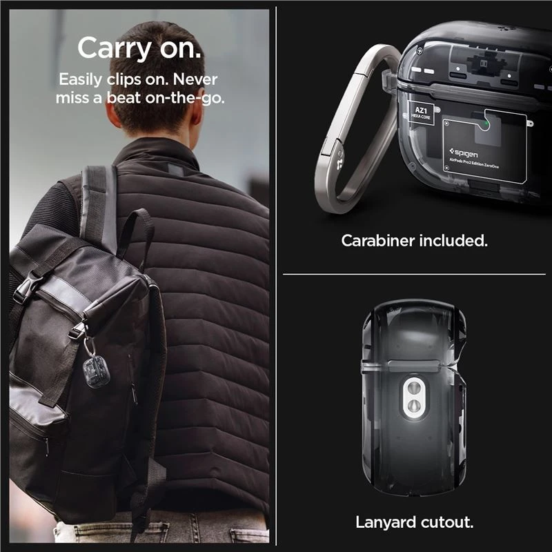 „Spigen Ultra Hybrid“, nulis vienas – „Apple AirPods Pro 2“