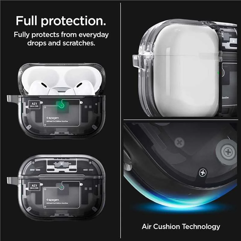 „Spigen Ultra Hybrid“, nulis vienas – „Apple AirPods Pro 2“