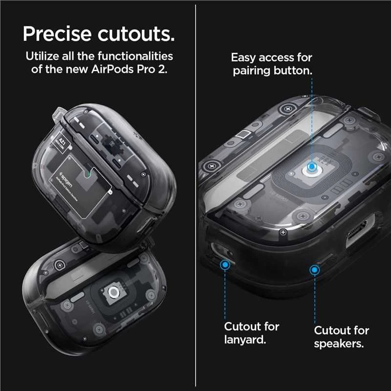 „Spigen Ultra Hybrid“, nulis vienas – „Apple AirPods Pro 2“