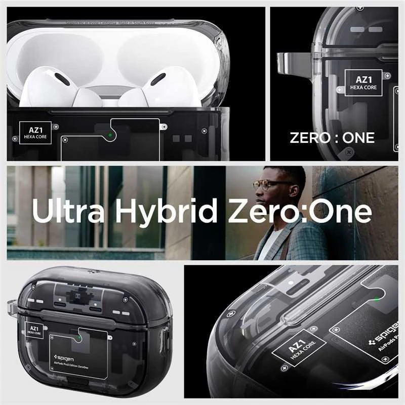 „Spigen Ultra Hybrid“, nulis vienas – „Apple AirPods Pro 2“