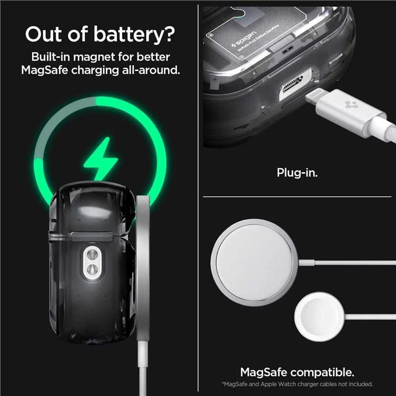 „Spigen Ultra Hybrid“, nulis vienas – „Apple AirPods Pro 2“