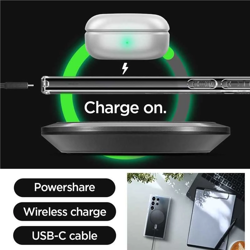 Spigen Ultra Hybrid OneTap Ring MagSafe – dėklas skirtas Samsung Galaxy S24 Ultra Zero One