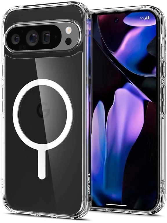 Spigen Ultra Hybrid OneTap Ring MagSafe – dėklas skirtas Google Pixel 9 Pro XL Baltas