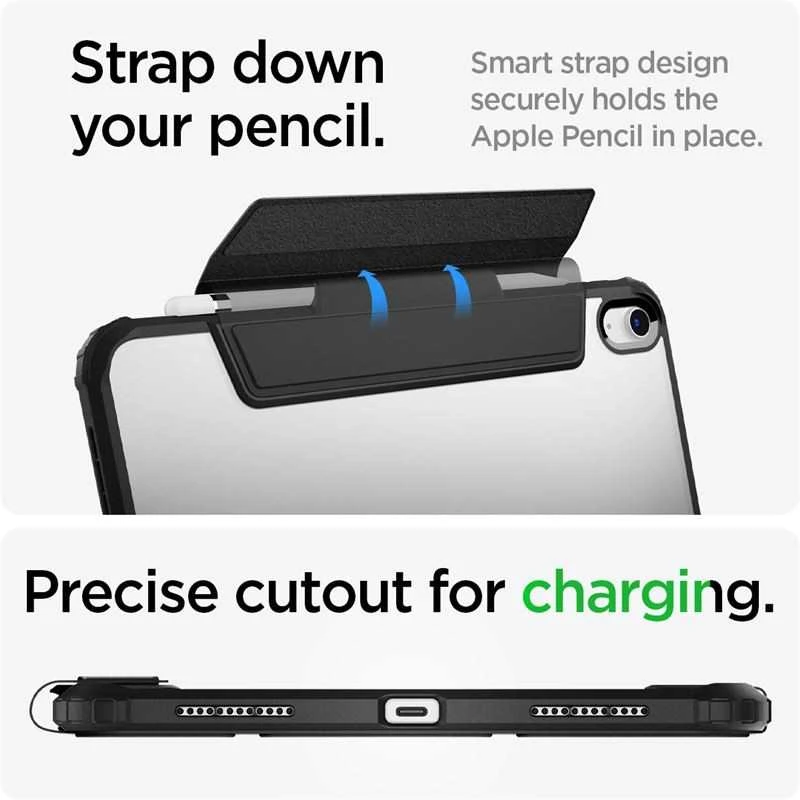 Spigen Ultra Hybrid Pro, juodas - iPad 10.9" 2022/11" 2025