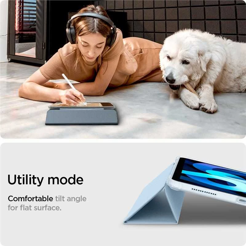 Spigen Ultra Hybrid Pro, sky mėlynas – Apple iPad Air 10.9″ (2022/2020)/11″ 2024/2025/2026