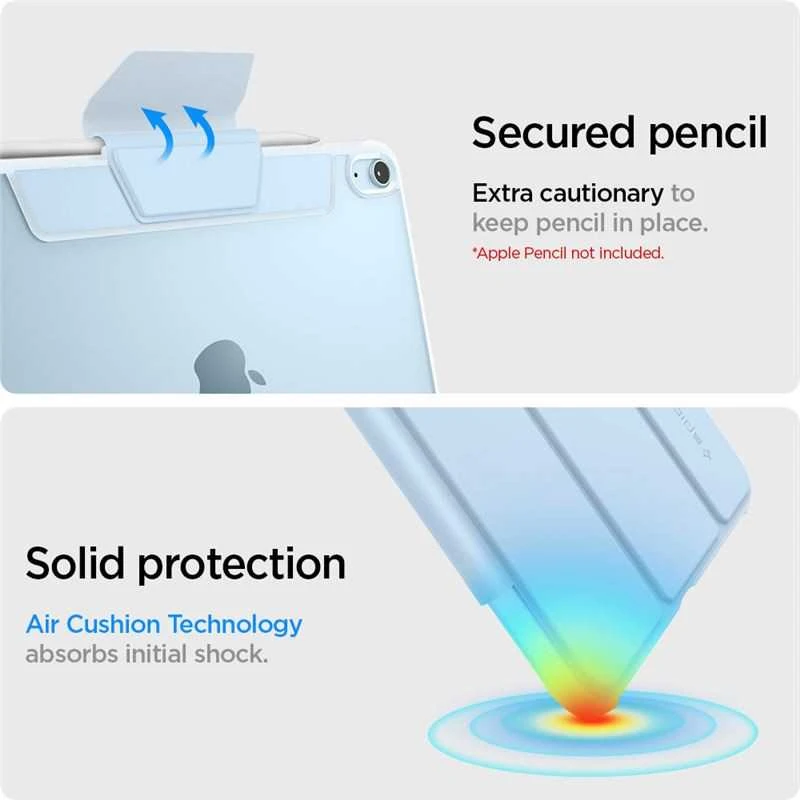 Spigen Ultra Hybrid Pro, sky mėlynas – Apple iPad Air 10.9″ (2022/2020)/11″ 2024/2025/2026