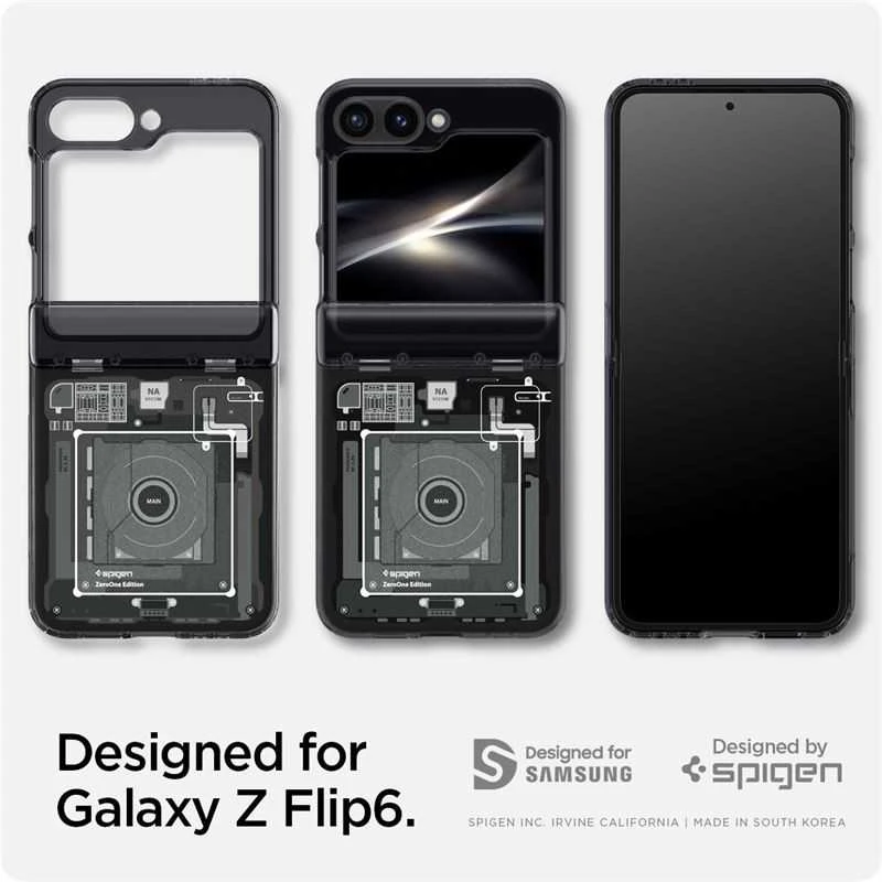 Dėklas Spigen Ultra Hybrid Pro, zero one - Samsung Galaxy Z Flip6/7 FE