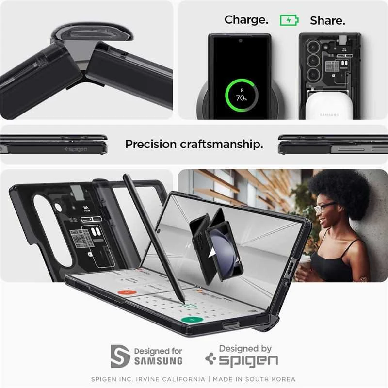 Dėklas Spigen Ultra Hybrid Pro, zero one - Samsung Galaxy Z Fold6