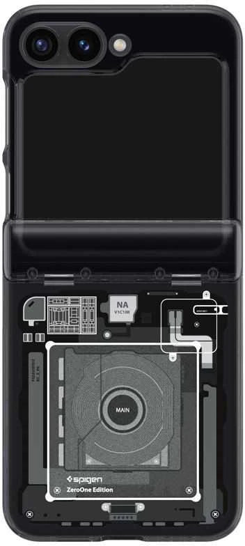 Dėklas Spigen Ultra Hybrid Pro, zero one - Samsung Galaxy Z Flip6/7 FE