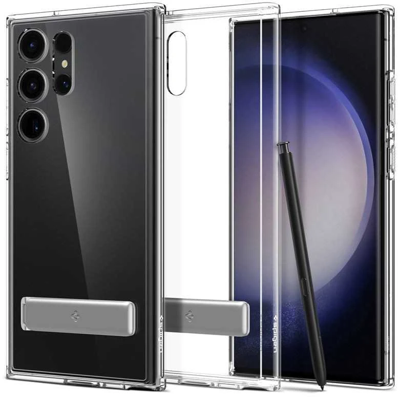 Dėklas „Spigen Ultra Hybrid“ „S“ „Galaxy S23 Ultra Crystal Clear“