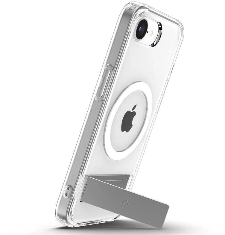 Dėklas Spigen Ultra Hybrid S MagSafe, skaidrus baltas - iPhone 16e