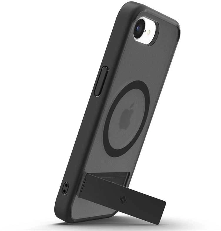 Dėklas Spigen Ultra Hybrid S MagSafe, matinis juodas – iPhone 16e