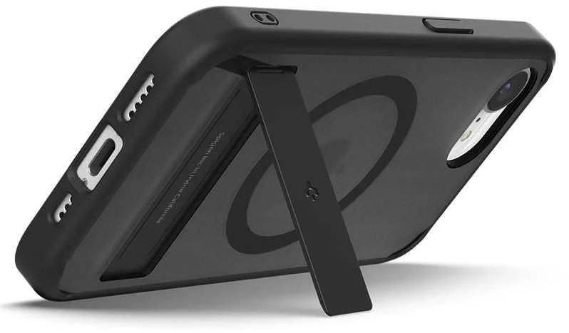 Dėklas Spigen Ultra Hybrid S MagSafe, matinis juodas – iPhone 16e
