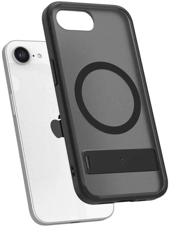 Dėklas Spigen Ultra Hybrid S MagSafe, matinis juodas – iPhone 16e