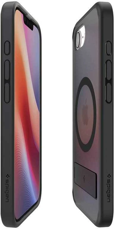 Dėklas Spigen Ultra Hybrid S MagSafe, matinis juodas – iPhone 16e