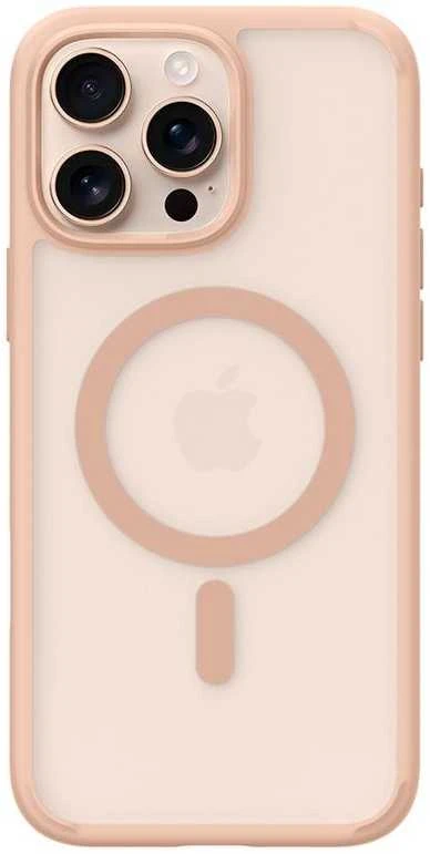 Dėklas Spigen Ultra Hybrid ”T” Mag Magsafe iPhone 16 Pro rožinė