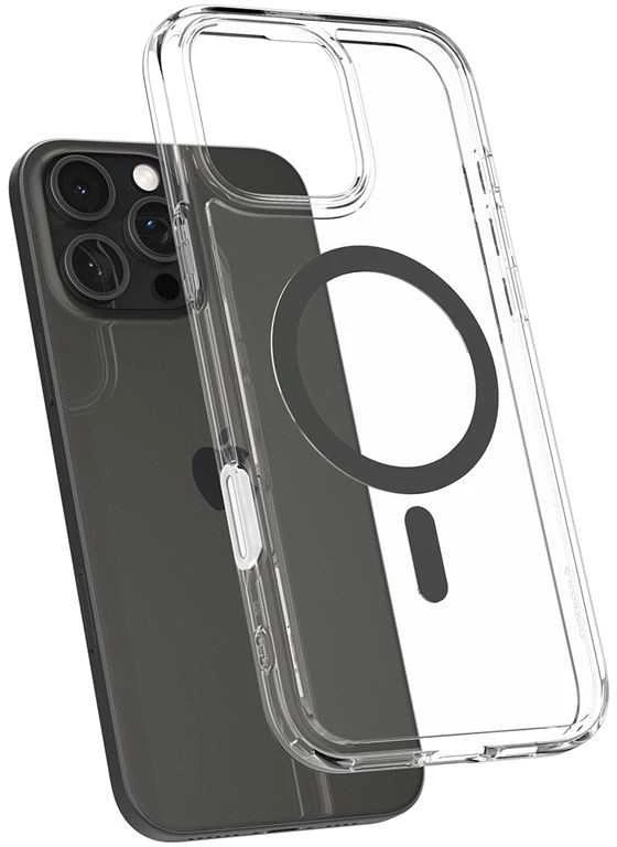 Dėklas Spigen „Ultra Hybrid T MagSafe“, grafito spalvos – „iPhone 16 Pro Max“
