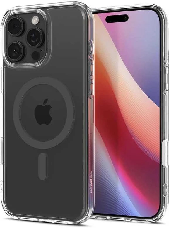 Dėklas Spigen „Ultra Hybrid T MagSafe“, grafito spalvos – „iPhone 16 Pro Max“