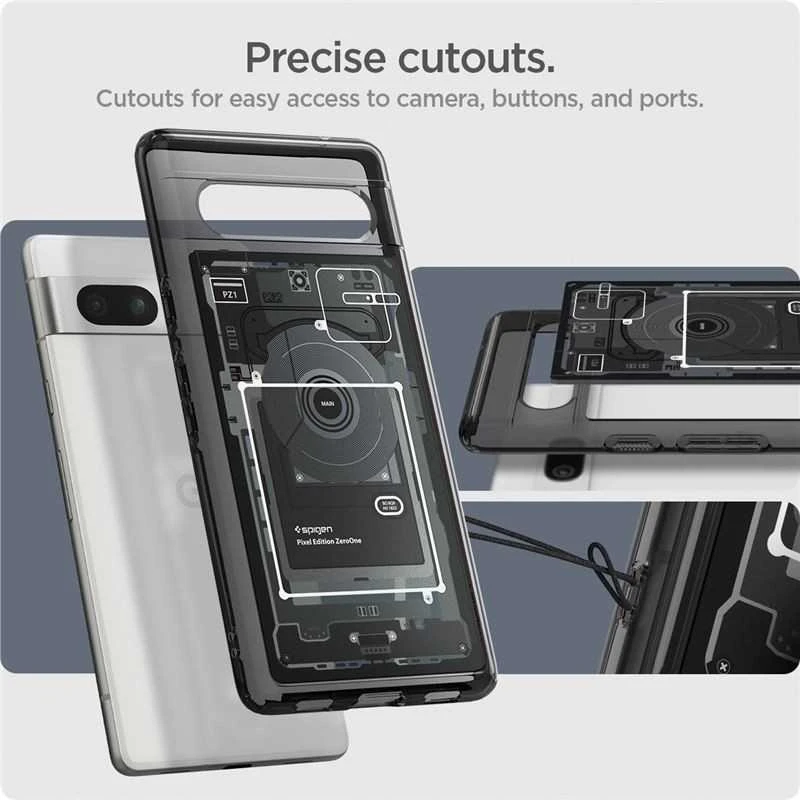 Dėklas Spigen Ultra Hybrid, zero one - Google Pixel 7a