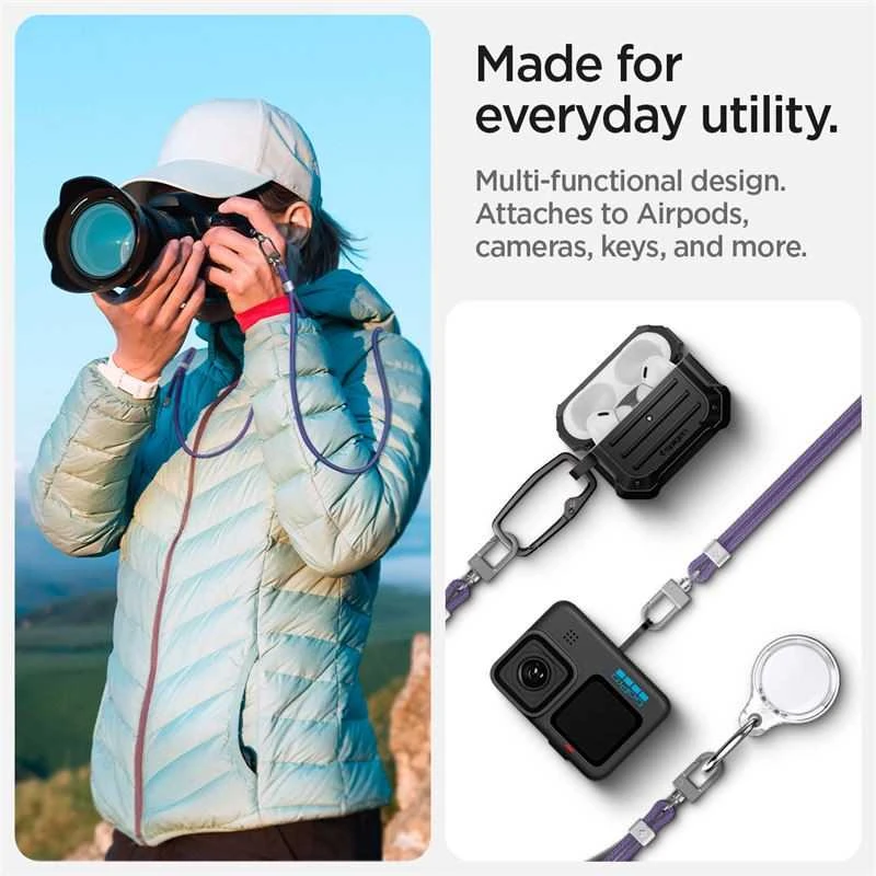 Dirželis Spigen Universal Cross Body Strap 2 1 Pack, deep violetinė