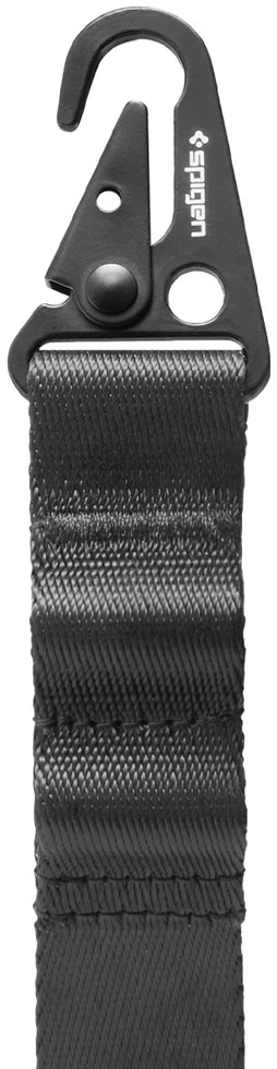 Spigen DA30M Universal Lanyard Strap Crossbody juodos spalvos