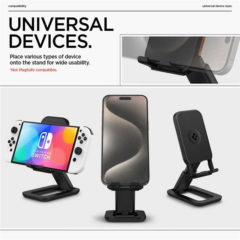 Spigen Universal Phone stand, juodas