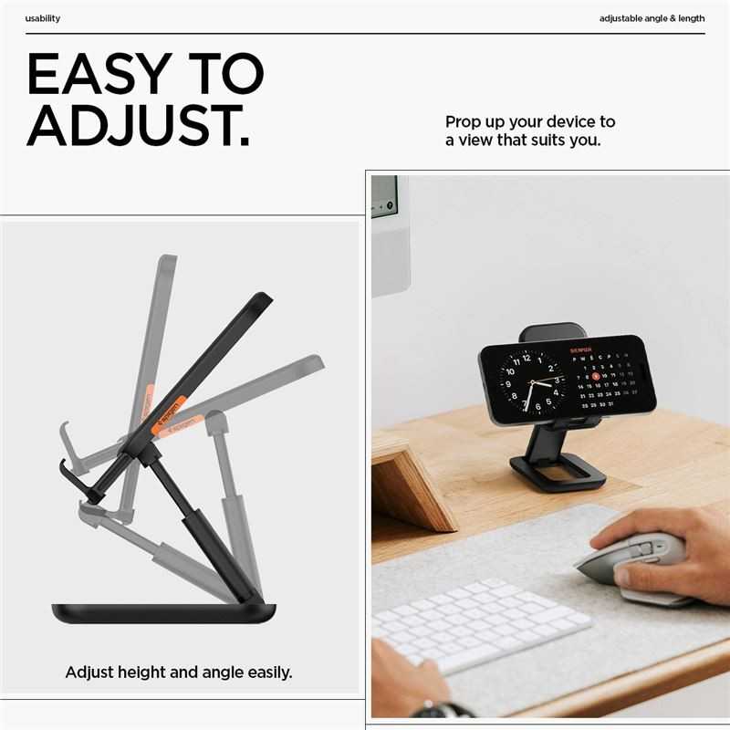 Spigen Universal Phone stand, juodas