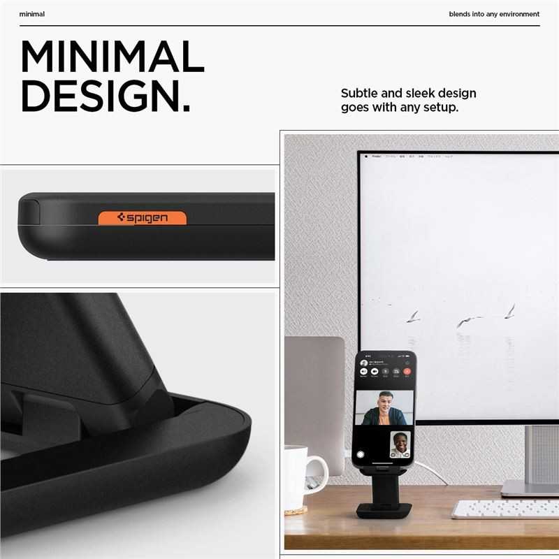 Spigen Universal Phone stand, juodas