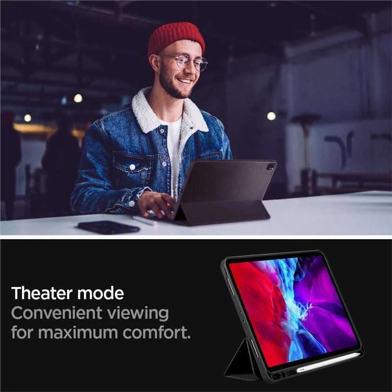 Spigen Urban Fit, juodos spalvos – Apple iPad Pro 11″ (2022/2021/2020/2018)