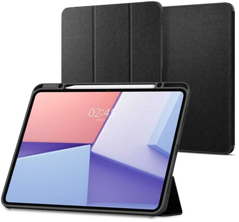 Apple iPad Pro 13.0 (7GEN) Spigen Urban Fit dėklas planšetiniam kompiuteriui juodos spalvos