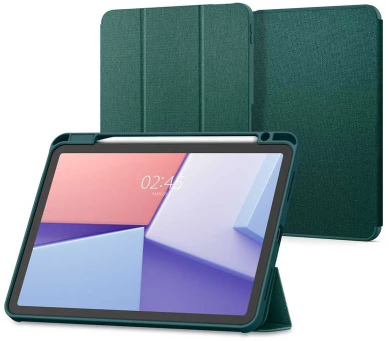 Spigen Urban Fit – dėklas skirtas Apple iPad Air 11 M3 2025 / M2 2024 / Apple iPad Air 10.9 5th-4th gen. 2022-2020 Midnight Žalias