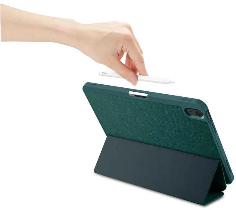 Spigen Urban Fit – dėklas skirtas Apple iPad Air 11 M3 2025 / M2 2024 / Apple iPad Air 10.9 5th-4th gen. 2022-2020 Midnight Žalias