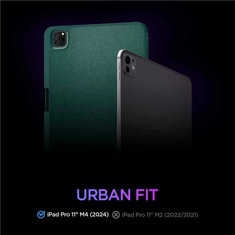 Spigen Urban Fit, midnight žalias – Apple iPad Pro 11″ 2024