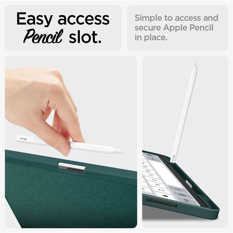 Spigen Urban Fit – dėklas skirtas Apple iPad Pro 13 M4, 2024 Midnight Žalias