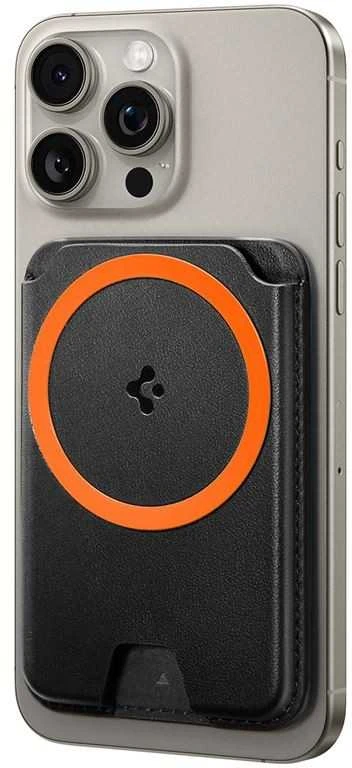Dėklas Spigen Valentinus MagSafe Wallet 3 Card, juodas