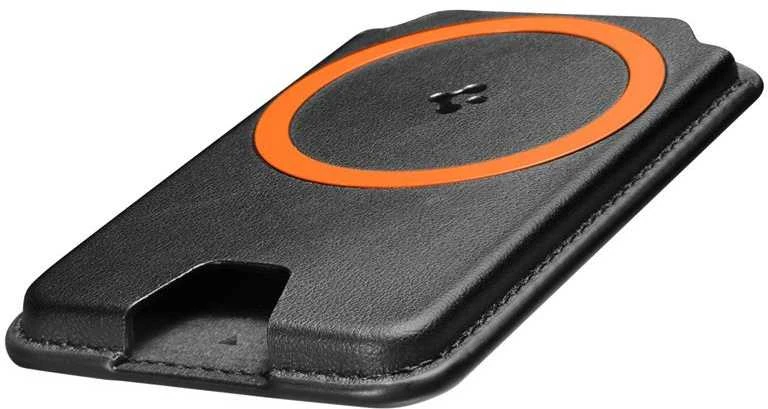 Dėklas Spigen Valentinus MagSafe Wallet 3 Card, juodas