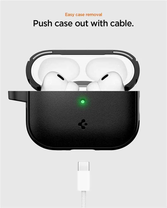 Dėklas Spigen Vault, matte juodas - AirPods Pro 3