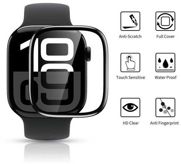 Hofi hibridinis stiklas Apple Watch 4/5 44mm