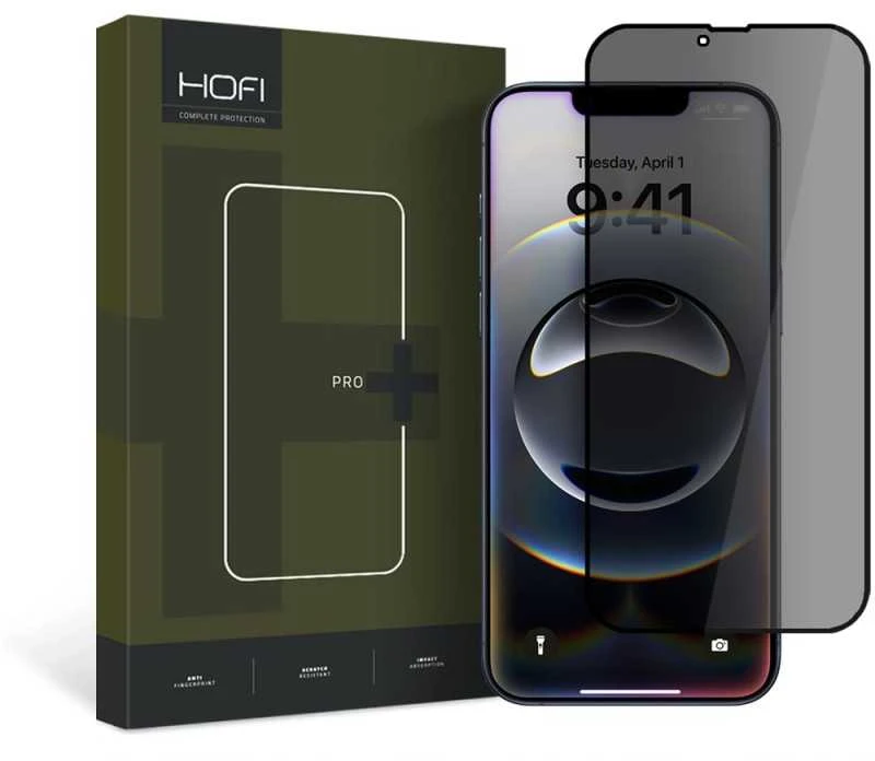 Apsauginis stiklas Apple iPhone 13 / 13 Pro / 14 Hofi Anti Spy Glass Pro+ Privacy